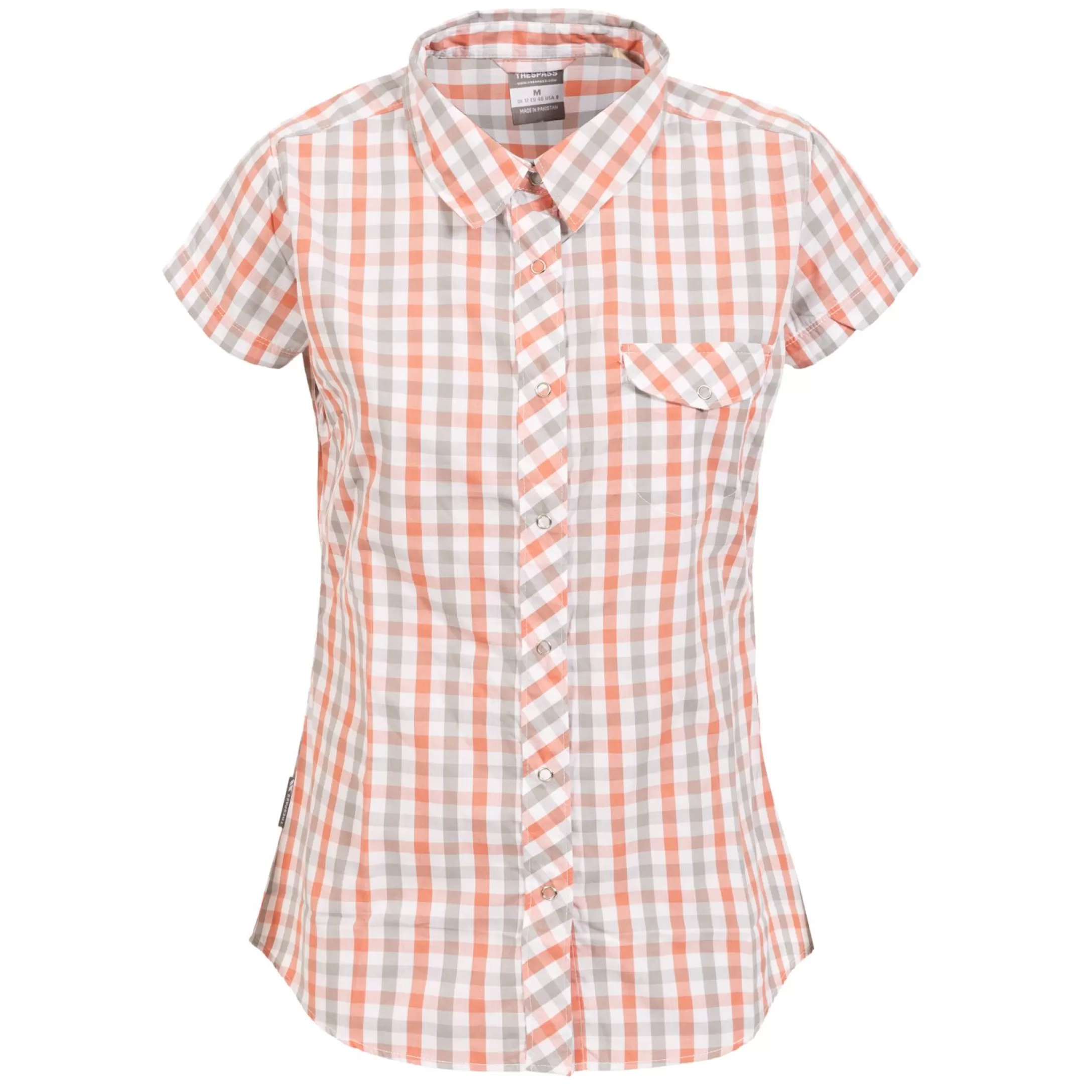 Tilley Women's Short Sleeve Checked Shirt | Trespass Best Sale