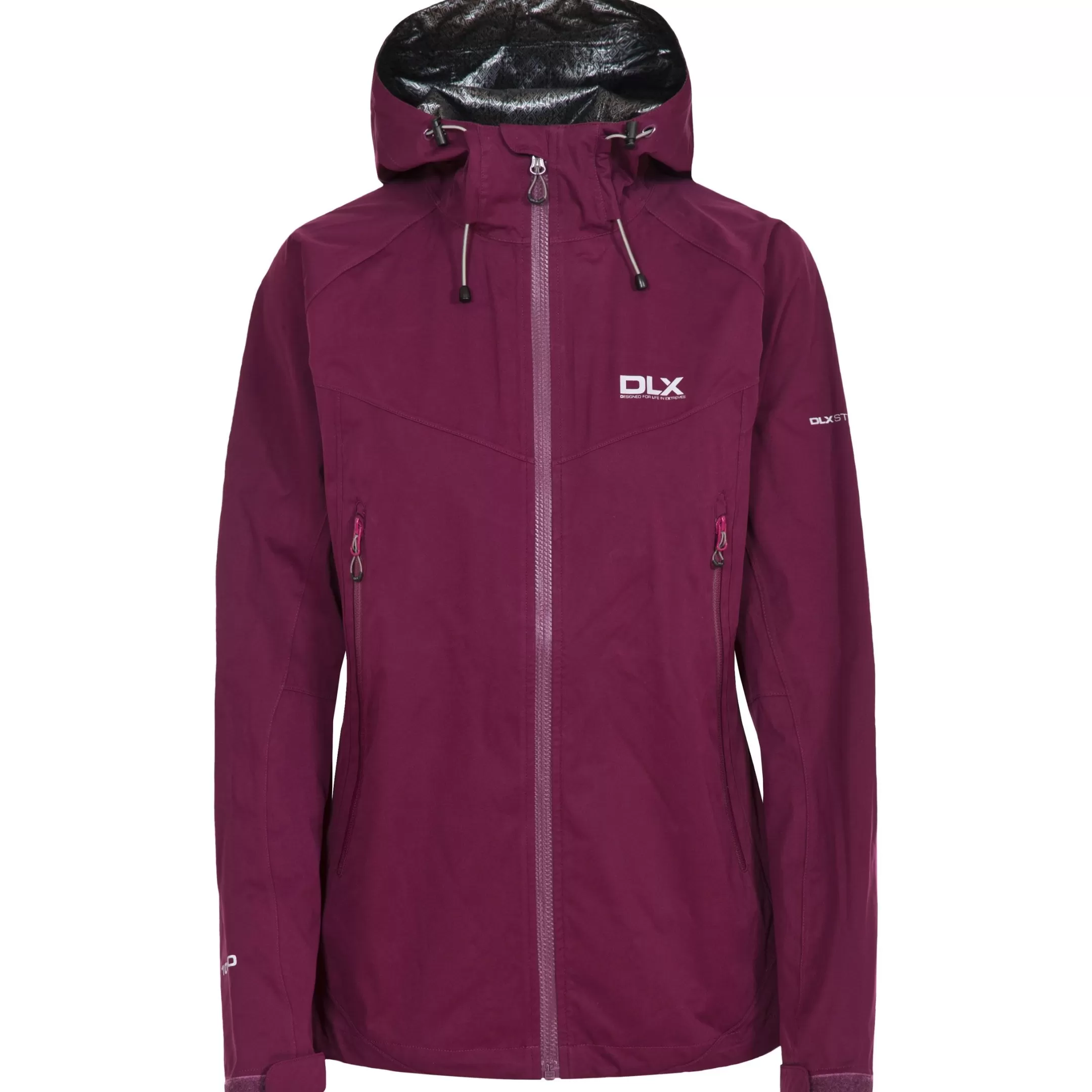 DLX Womens Hooded Waterproof Jacket Erika II | Trespass Cheap