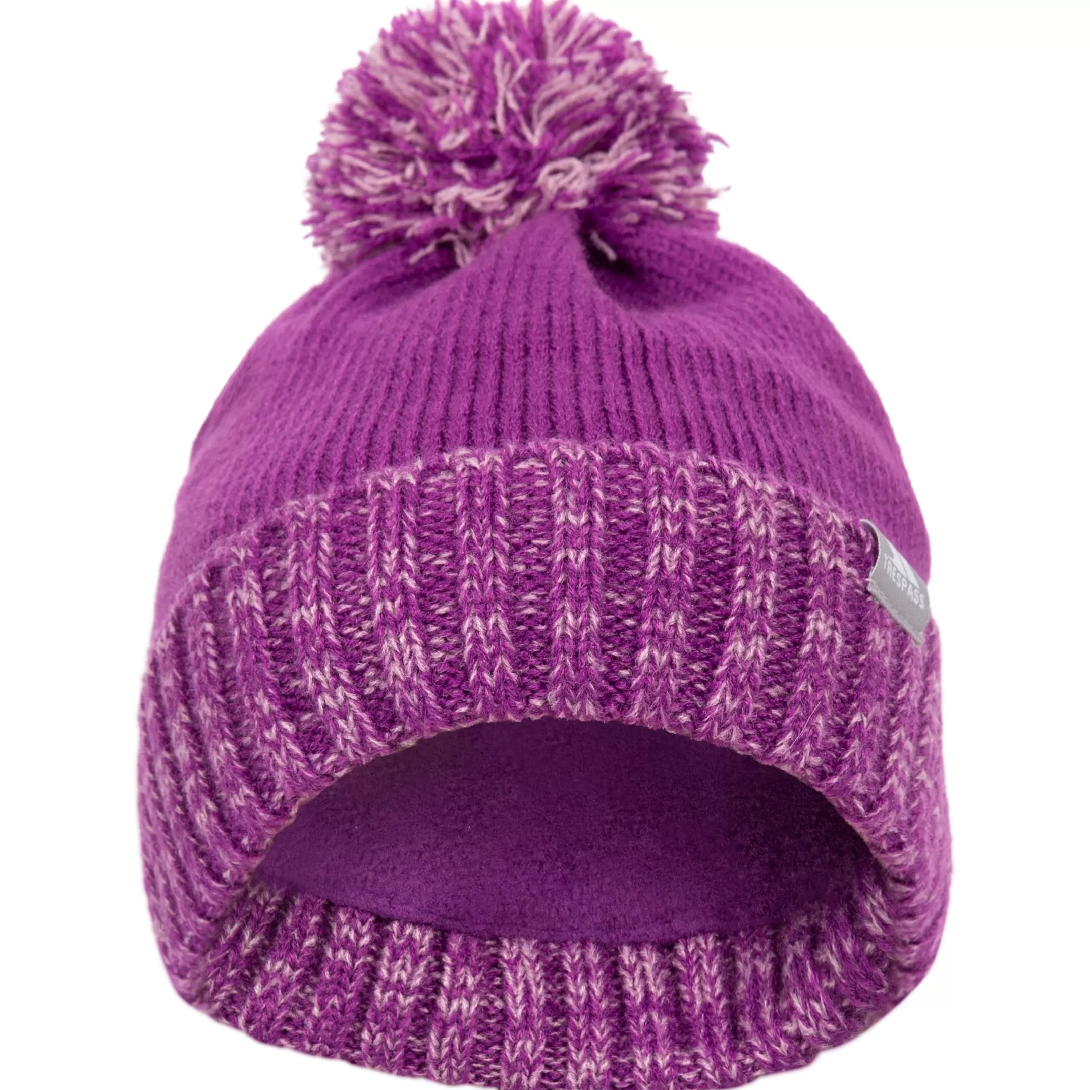 Kids Bobble Hat Knitted Fleece Lined Nefti | Trespass Best Sale
