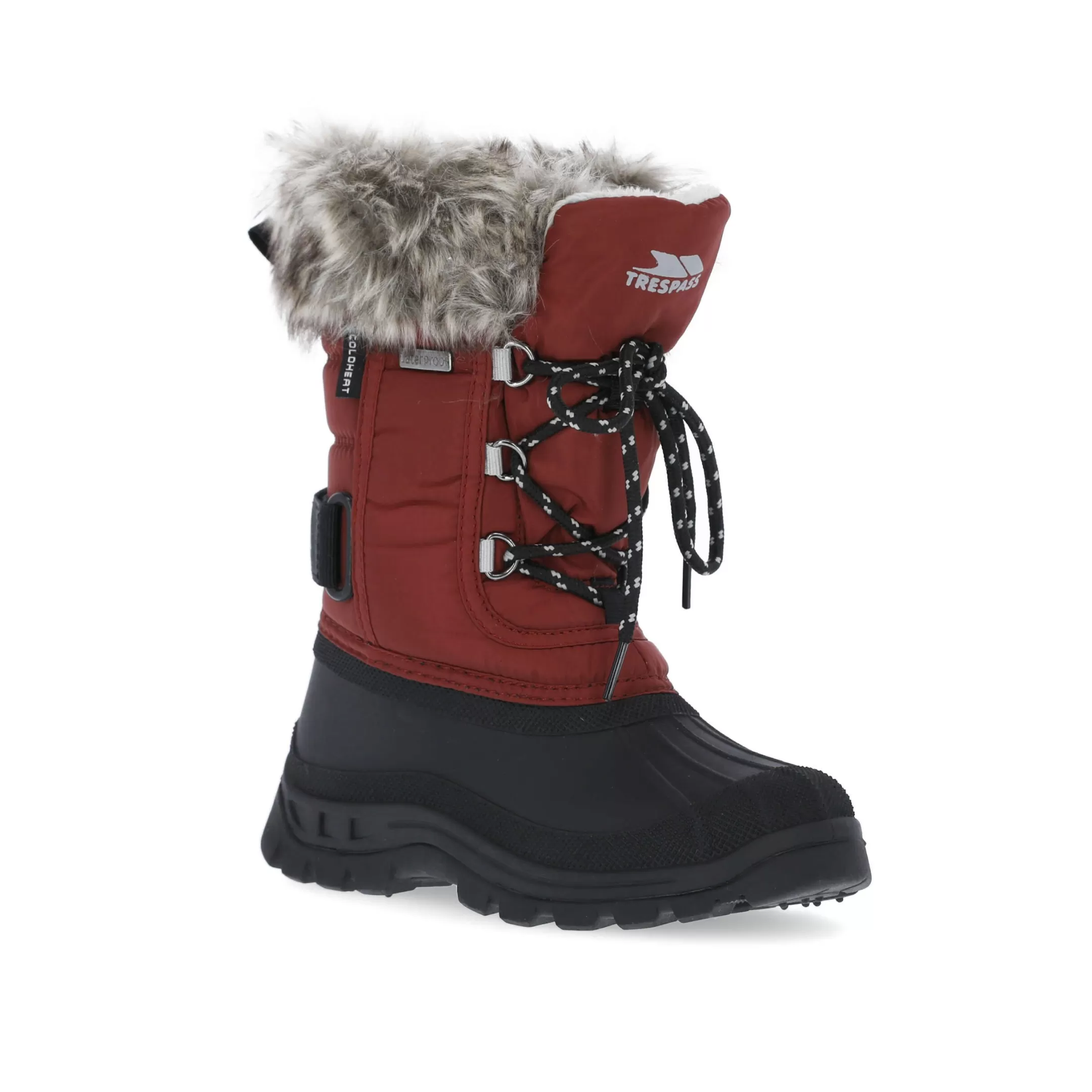 Kids' Faux Fur Snow Boots Lanche | Trespass Outlet