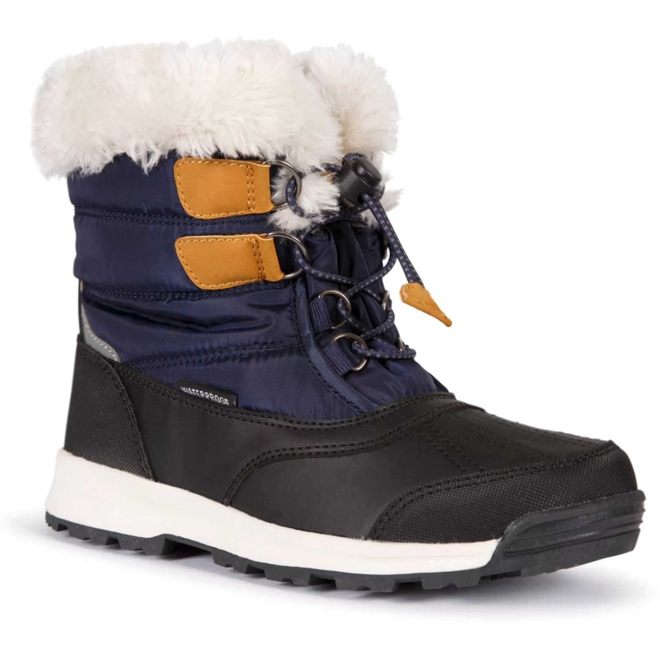 Kids Waterproof Snow Boots Faux Fur Trim Ratho | Trespass Discount