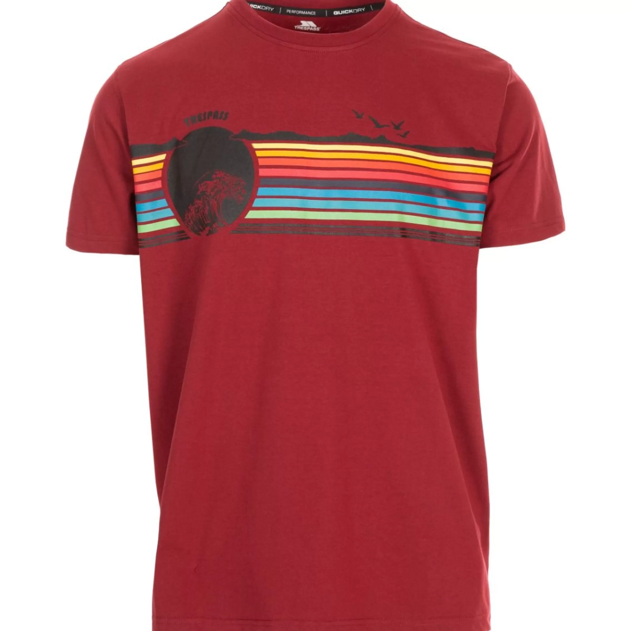 Men's Casual Short Sleeve Graphic T-shirt Lakehouse | Trespass Discount