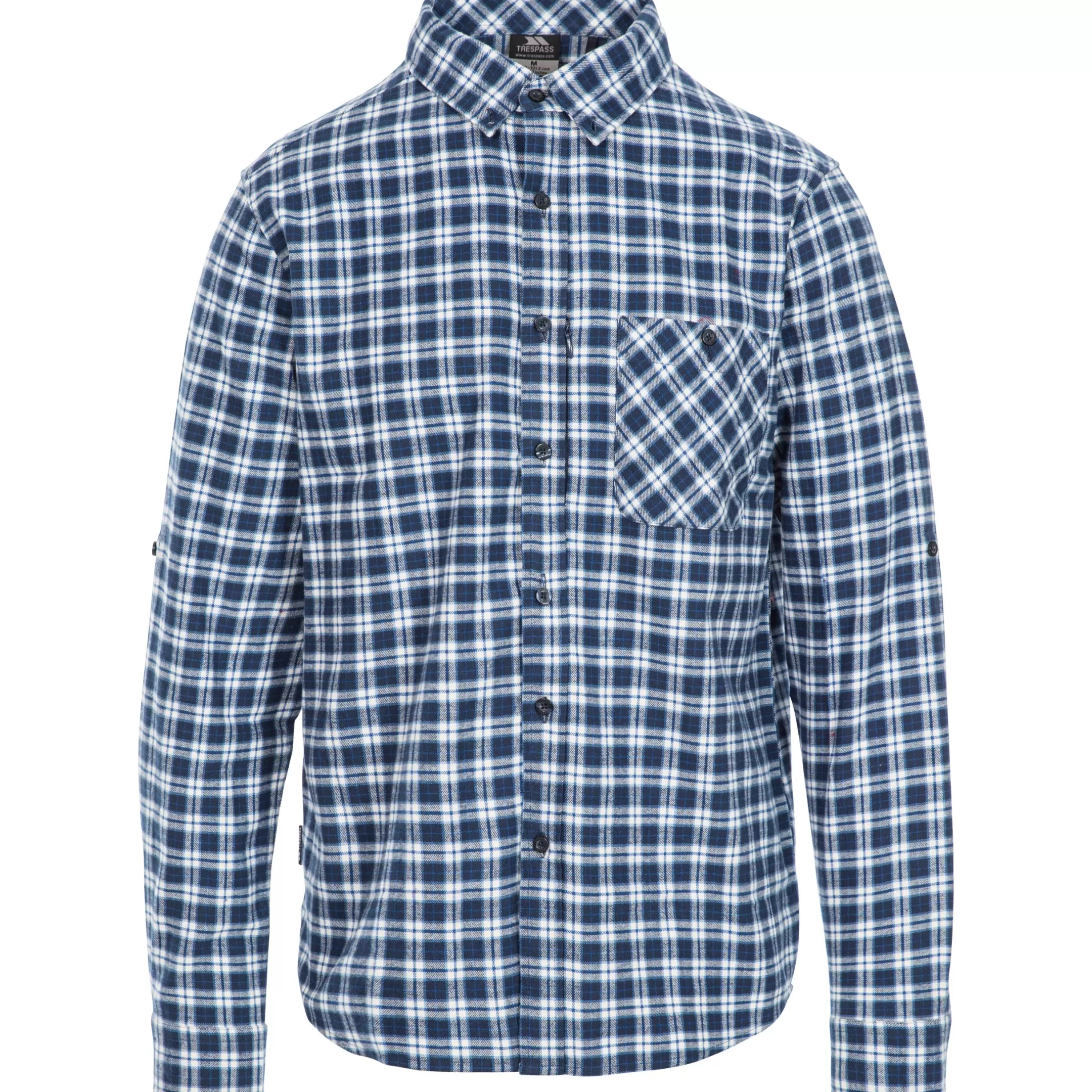 Men's Checked Cotton Shirt Sailfoot | Trespass Store