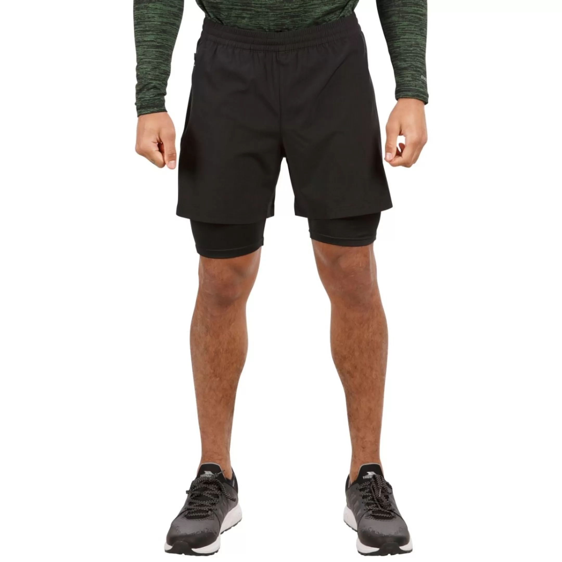 Men's Dual Layer Active Shorts Patterson | Trespass Discount