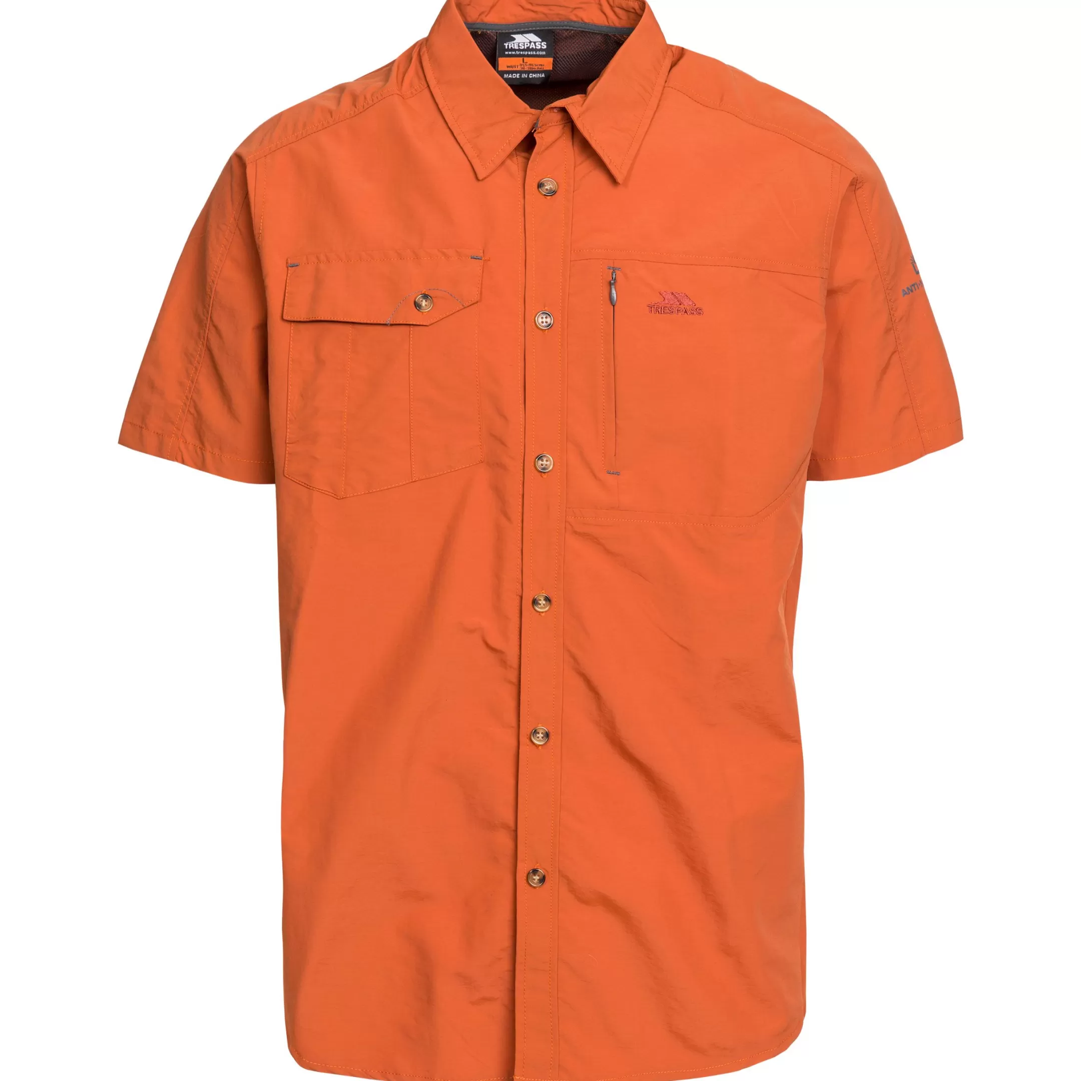Men's Mosquito Repellent Short Sleeve Shirt Lowrel | Trespass Sale