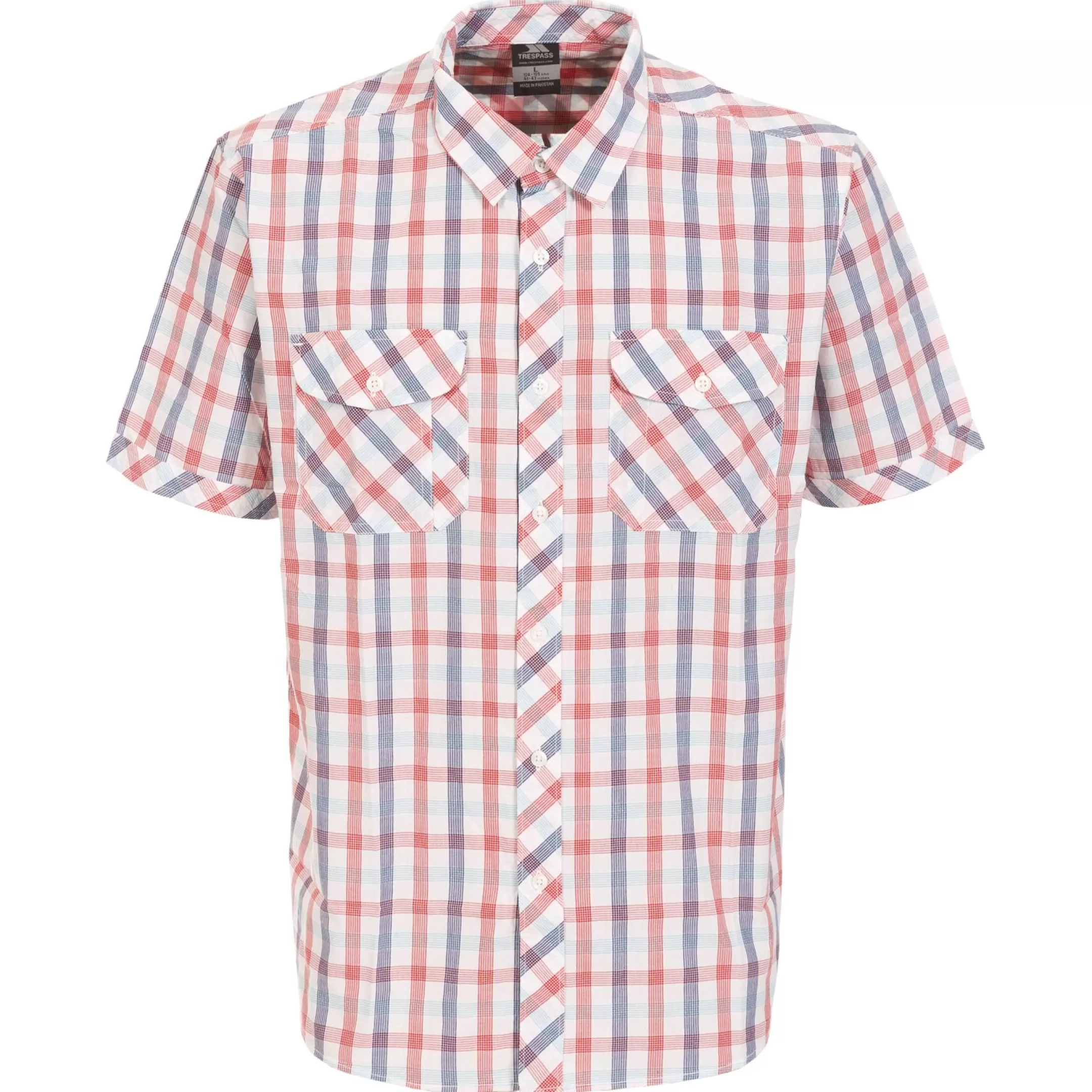 Men's Short Sleeve Checked Shirt Hopedale | Trespass Hot