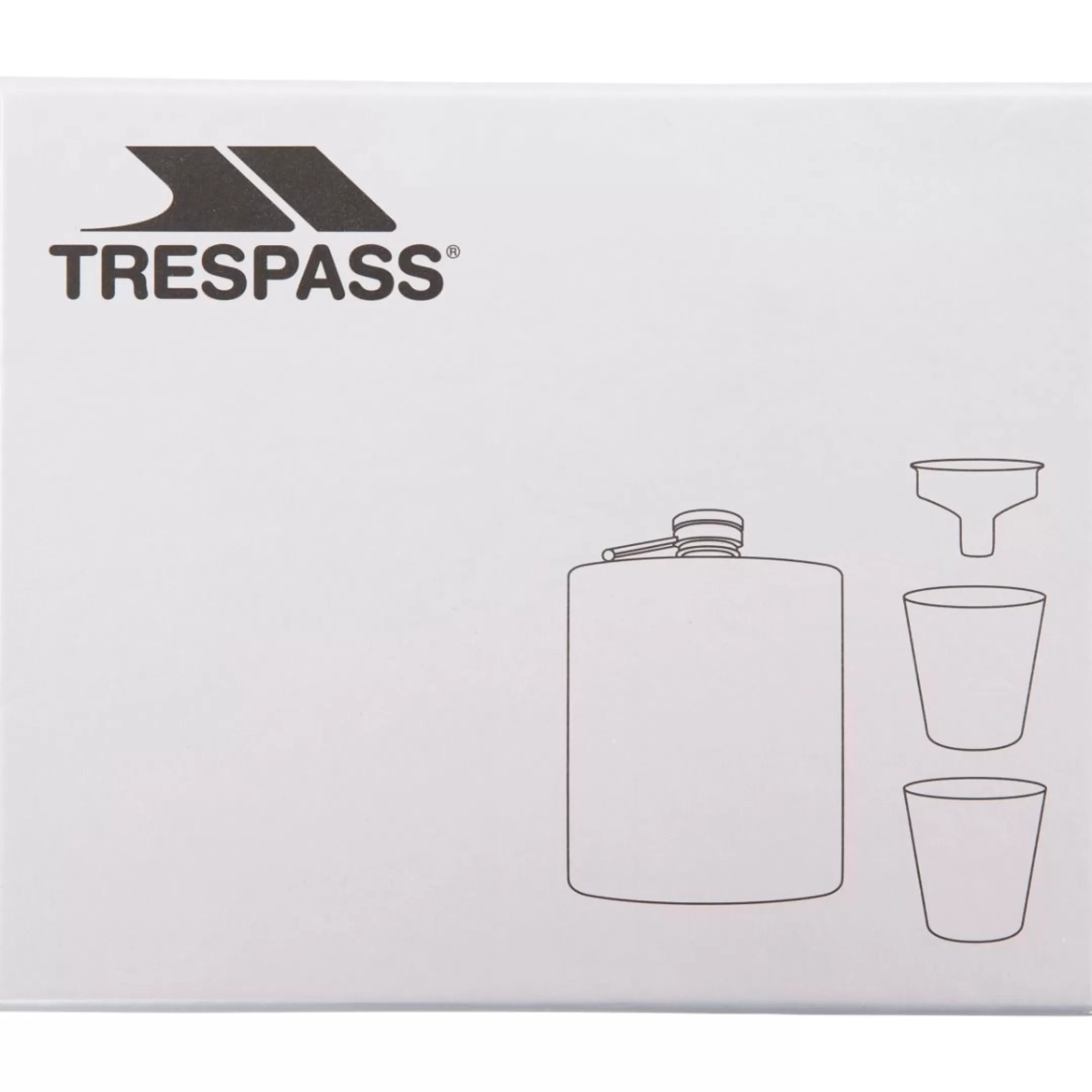 Steel Hip Flask Set Stainless | Trespass Cheap