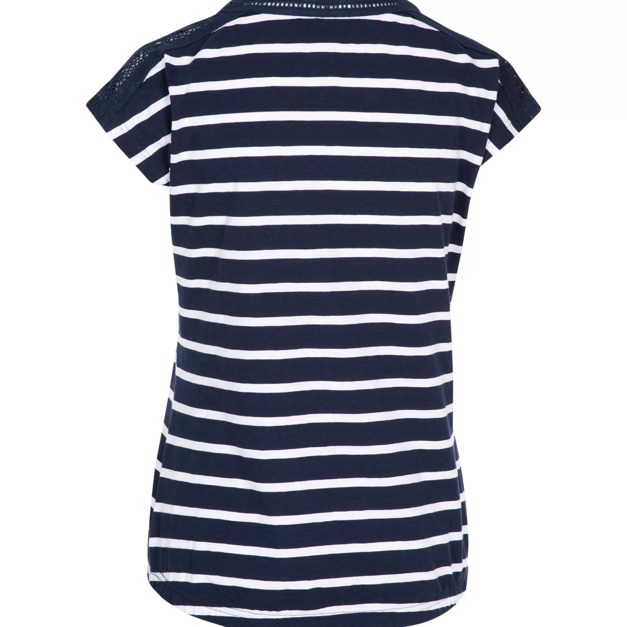 Women's Casual Short Sleeve Stripe T-Shirt Moor | Trespass Flash Sale