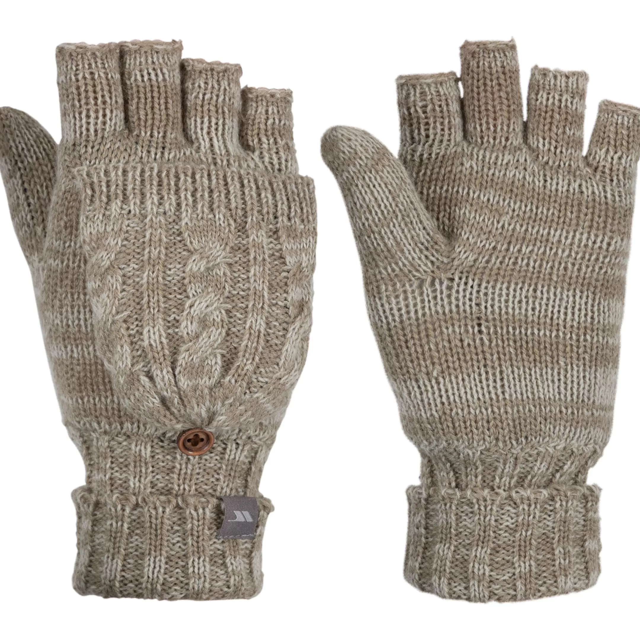 Women's Knitted Fingerless Gloves Mittzu | Trespass Online