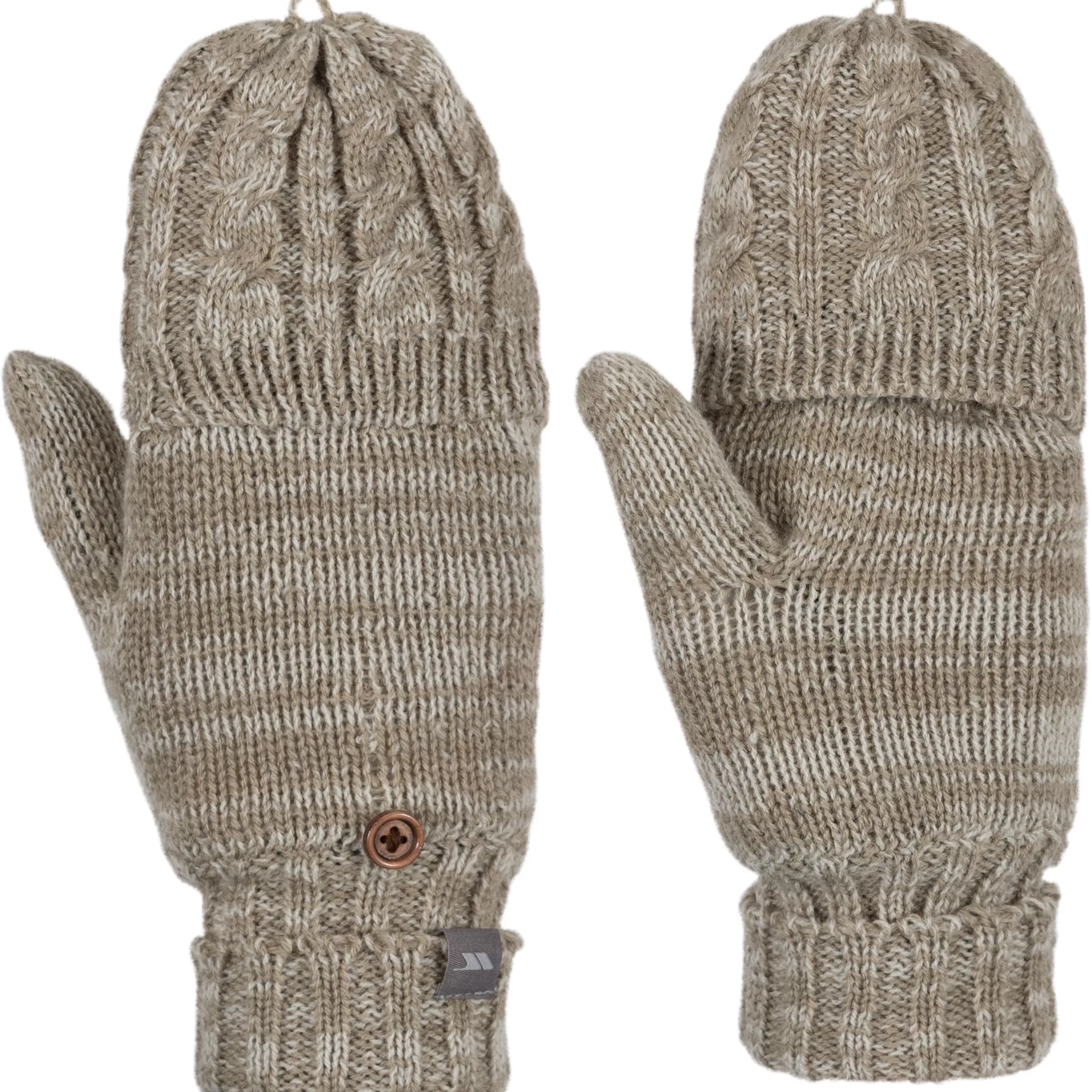 Women's Knitted Fingerless Gloves Mittzu | Trespass Online