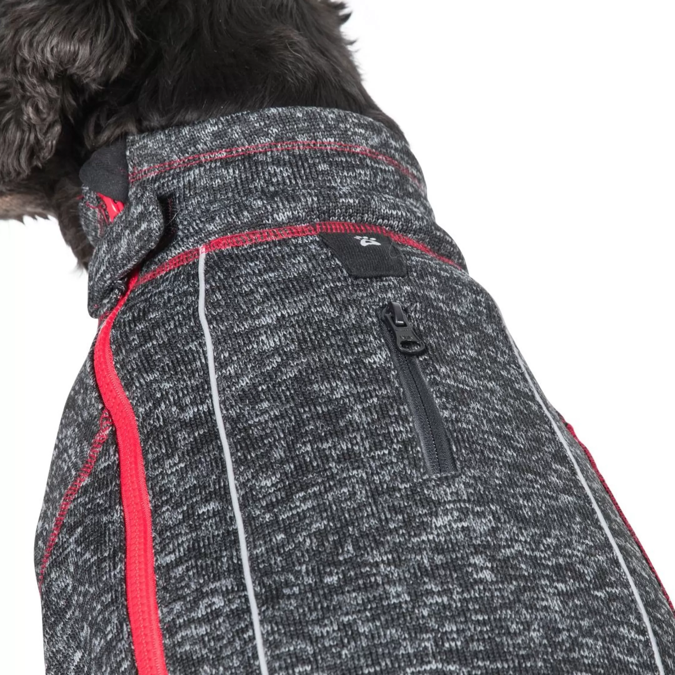 Trespaws Medium Windproof Dog Fleece AT300 in Black Melange Boomer | Trespass Flash Sale