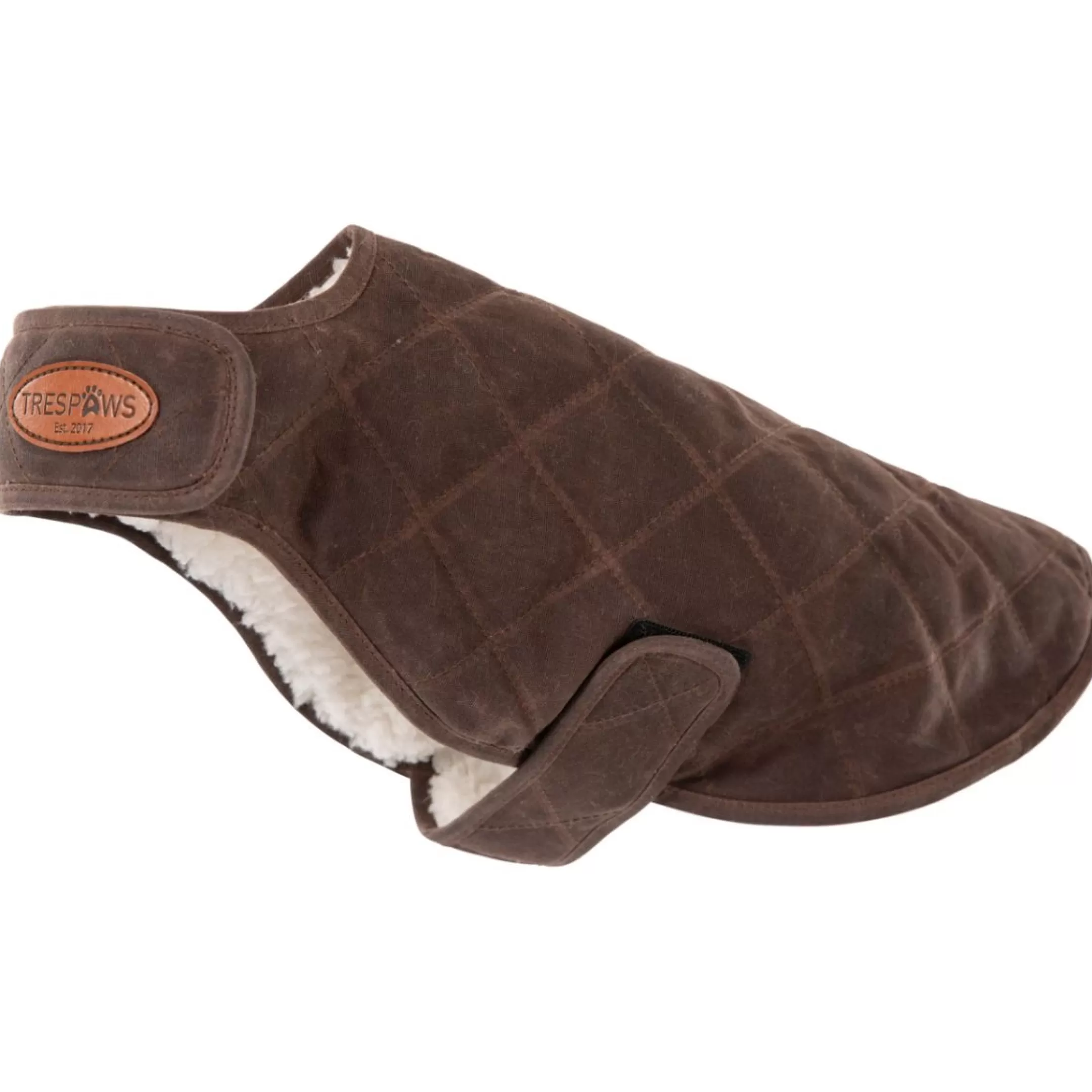 Trespaws Small Quilted Dog Jacket in Bark Artemis | Trespass Outlet