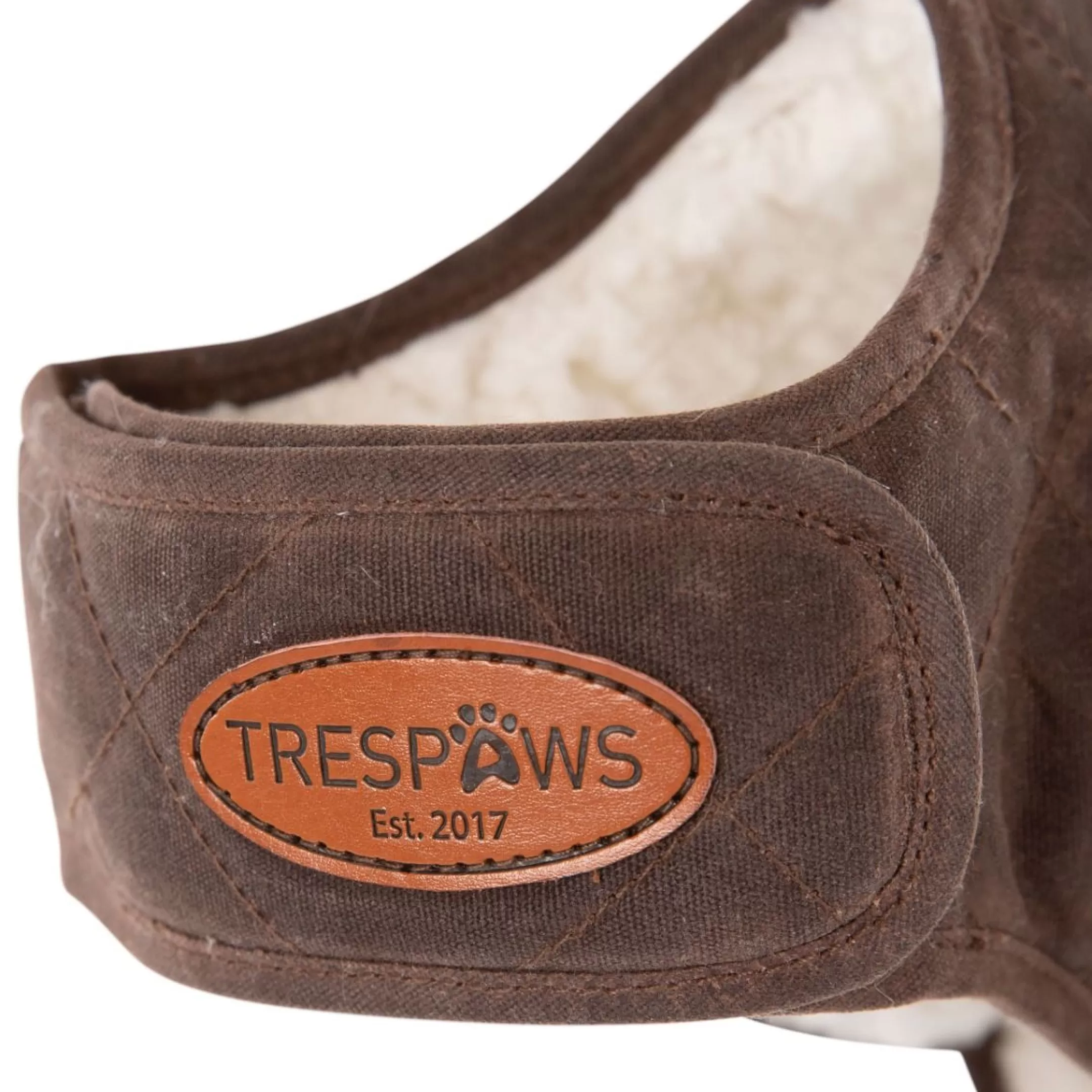 Trespaws Small Quilted Dog Jacket in Bark Artemis | Trespass Outlet