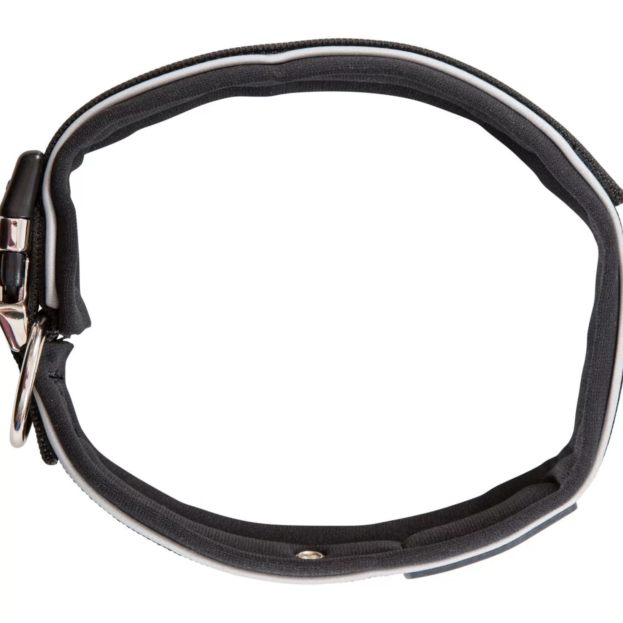 Trespaws Small Reflective Soft Touch Dog Collar in Black Keira | Trespass Sale