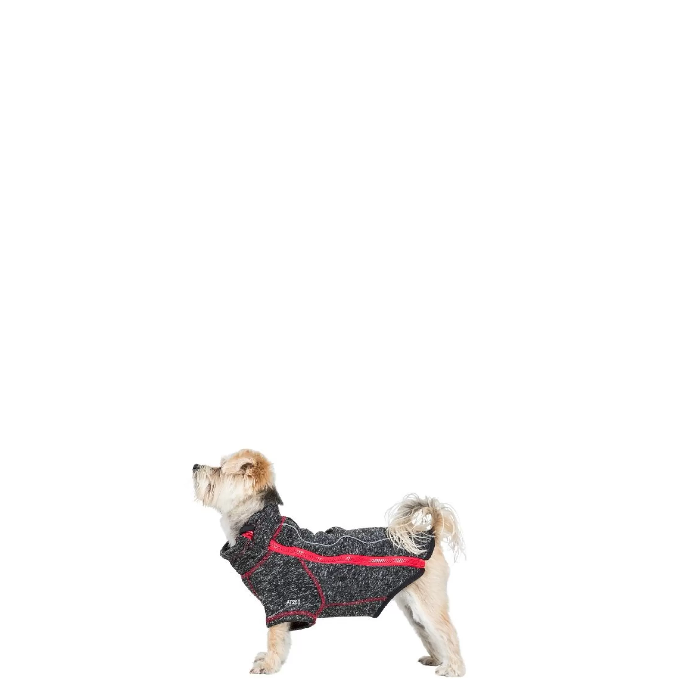 Trespaws XXS Windproof Dog Fleece AT300 in Black Melange Boomer | Trespass Online